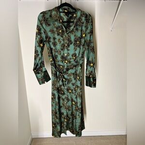 Who What Wear Floral Green Maxi Dress